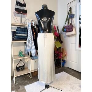 Silver Zara Maxi Skirt